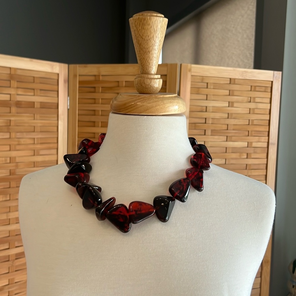 Carlos Sobral - Resin Necklace with matching earrings